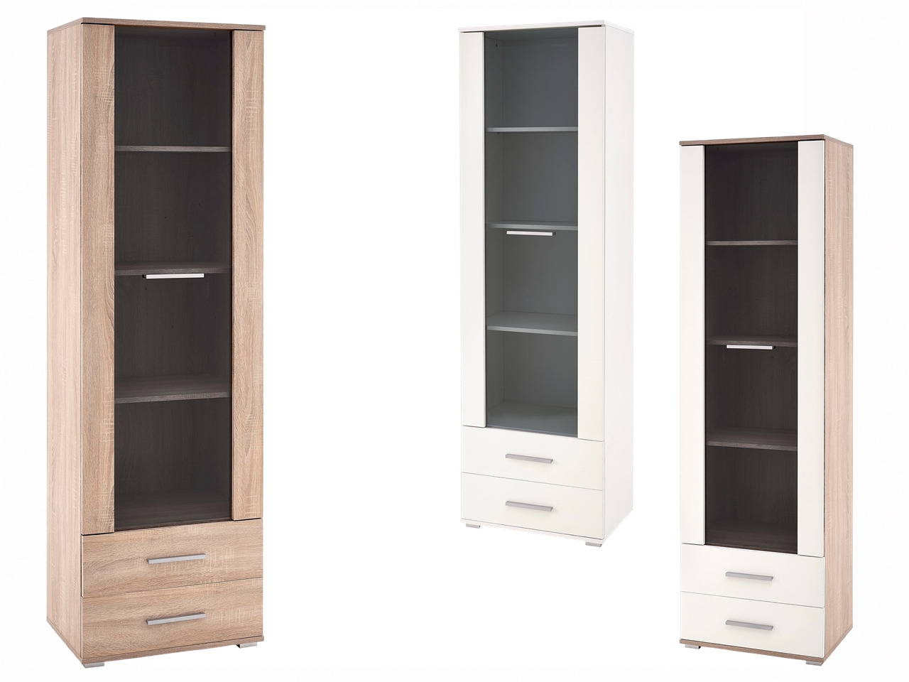 HAL-LIMA W1 polcos vitrin fiókokkal