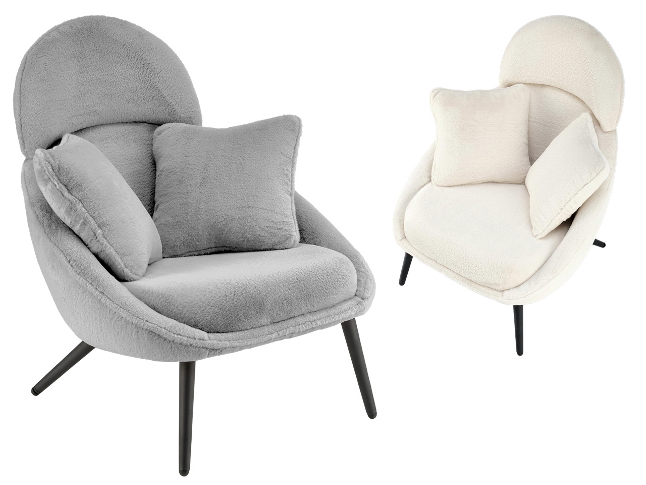 HAL-Merry fotel szövetborítással, párnákkal