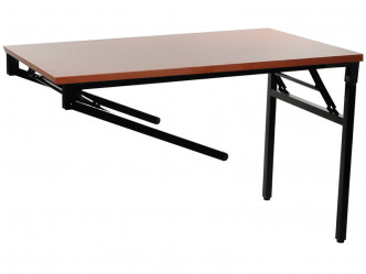 ALB-NY-A024/136 összecsukható asztal fekete vázzal (140 cm) 2