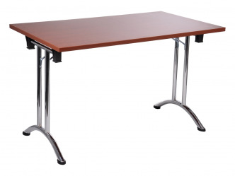 ALB-SC-922-59CH összecsukható asztal krómozott íves lábbal (180 cm)