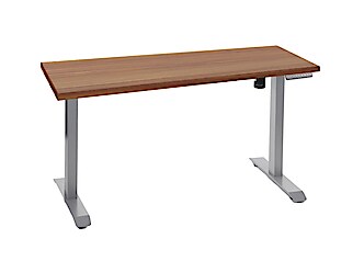 ALB-UT01N-2T/A egymotoros állítható magasságú íróasztal szürke vázzal (150 cm)