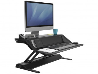 COR-FELLOWES Lotus DX Ülő/álló munkaállomás, fekete (IFW80810)