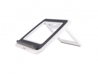 COR-Fellowes Quick Lift I-Spire Series laptop állvány, grafitszürke-fehér (IFW82101)