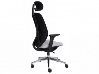 GRO-4U BS HD Chrome ergonomikus forgószék deréktámasszal és fejtámlával 3