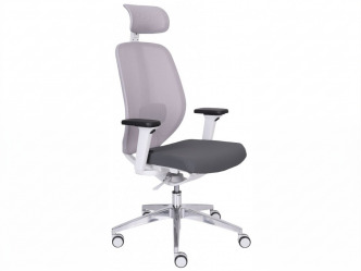 GRO-4U GS HD Chrome ergonomikus forgószék deréktámasszal és fejtámlával
