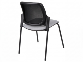 GRO-Aspen 4L BS Black fémvázas tárgyalószék hálós háttámlával 3