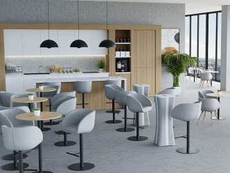 GRO-Jula Tower bankett asztal indukciós töltővel 2