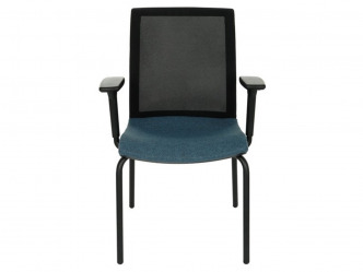 GRO-Level 4L BS R1 Black modern tárgyalószék karfákkal