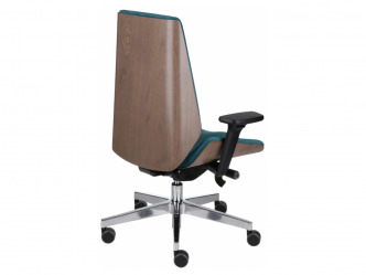 GRO-Moon Wood Chrome vezetői forgószék 3