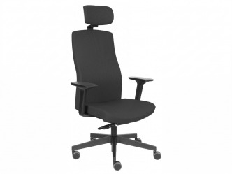 GRO-Team PRO HD Black karfás forgószék fejtámlával
