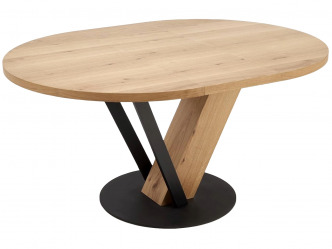 HAL-Fanis modern, kör alakú, bővíthető étkezőasztal 3