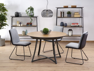 HAL-Moretti modern, kör alakú, bővíthető étkezőasztal 3
