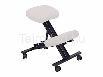 LIN-Mechanikus fém térdelőszék textilbőr kárpittal