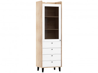 NAP-Dolce 27 keskeny polcos vitrin 4 fiókkal