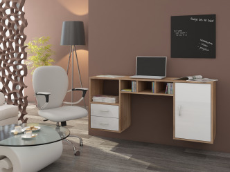 NAP-Hanger polcos modern fali íróasztal fiókokkal 2