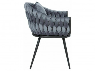 SIG-Nuvo Velvet modern fémvázas fotel párnával 3