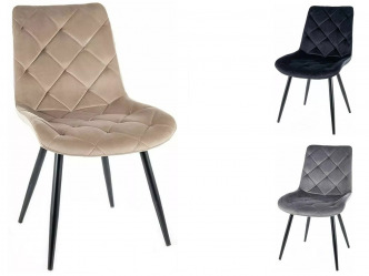 SIG-Ralph Velvet modern fémvázas szék