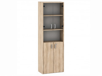 TEM-Tempo AN004 vitrines irodai szekrény zárral
