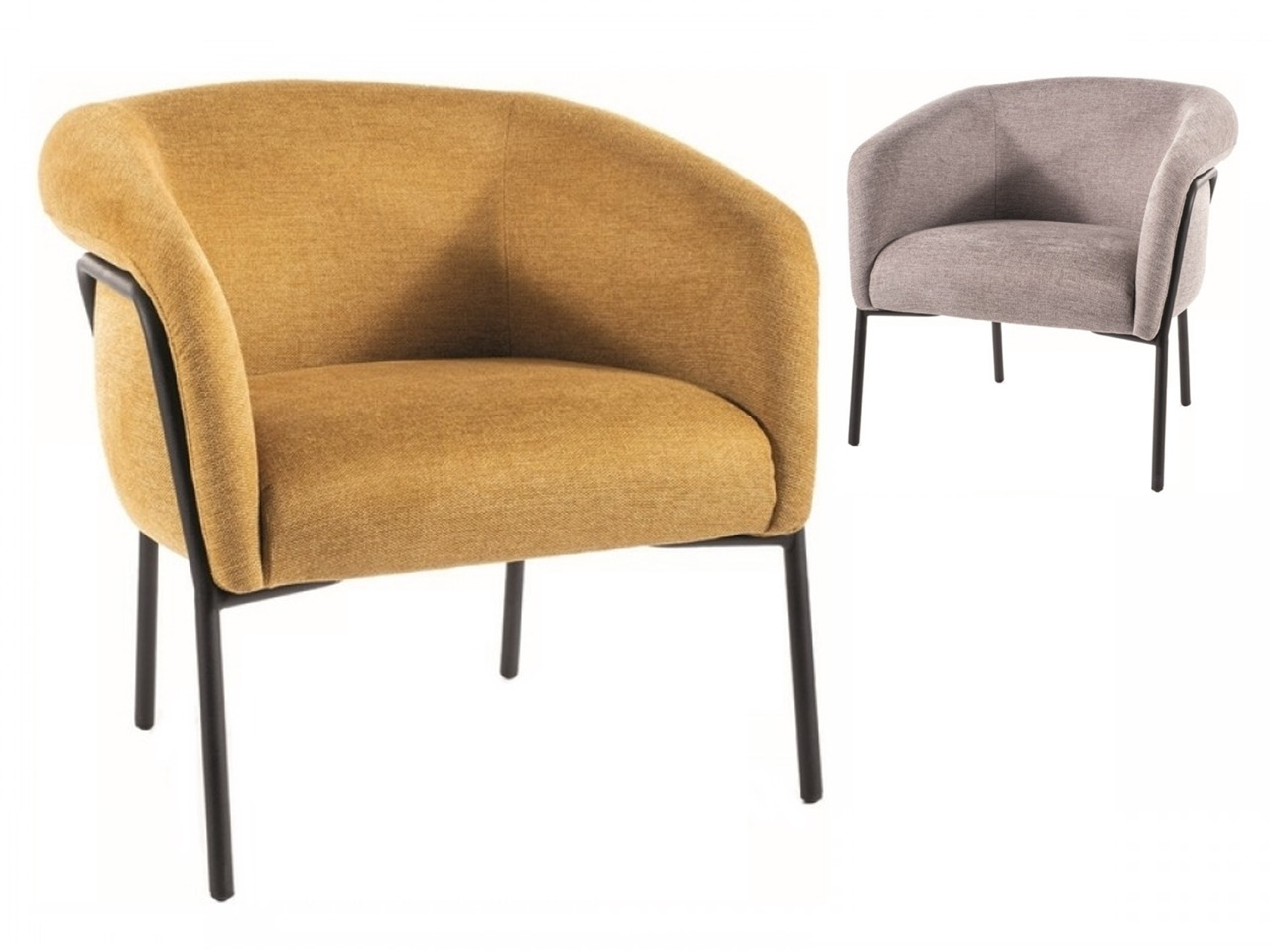 SIG-Clover modern fotel fém lábakkal