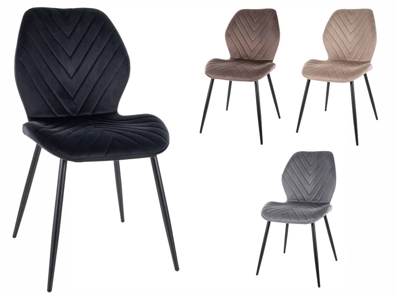 SIG-Mike Velvet modern fémvázas szék