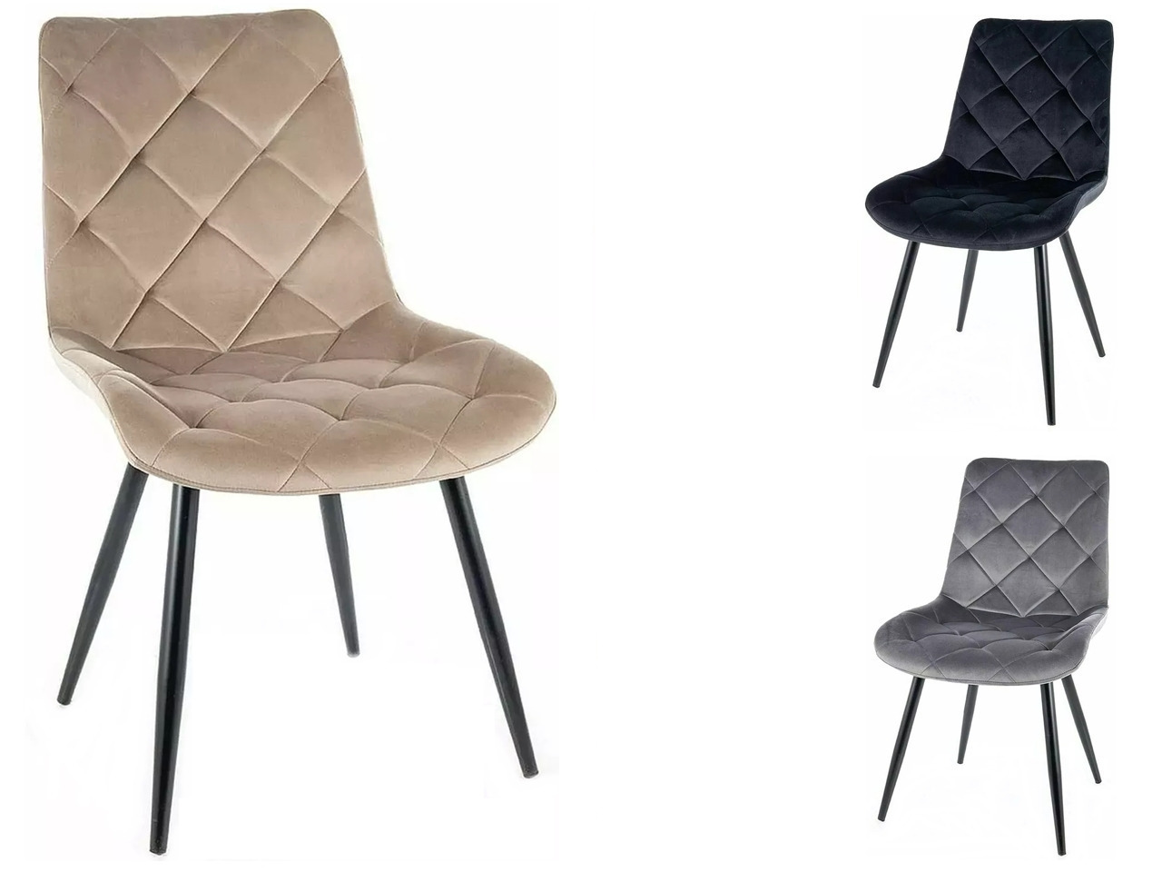 SIG-Ralph Velvet modern fémvázas szék